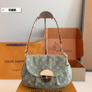 LV-Sunset デニム ハードルバッグ