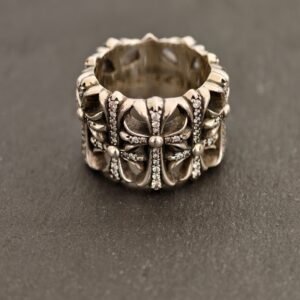 Chrome hearts-宝石込み 円形墓守リング