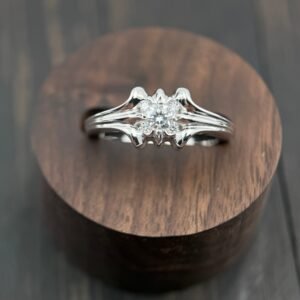 クロハート スリム K&T プラチナメッキ モアッサナイト