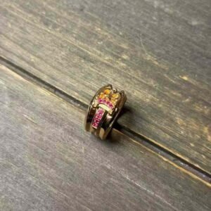 クロハート 22K レッドストーン ビッグソード リング