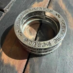 クロハート スチールモールド 3mm スワード リング