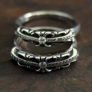 クロハート 925 シルバー スリム キーパーリング