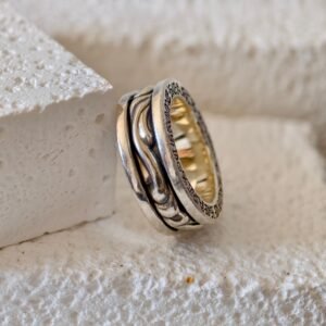 クロムハーツ スクロール スピナー リング