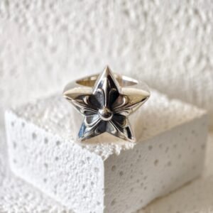 クロハート ビッグペンタグラム リング