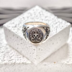 クロハート ホースシュー クロスフラワー リング