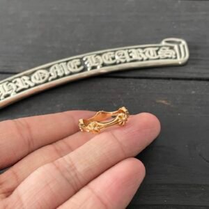 クロムハーツ 22K ゴールド ボーンジョイント リング