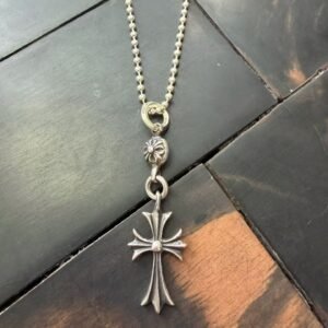 クロハート シングルボール クロスフラワー ネックレス