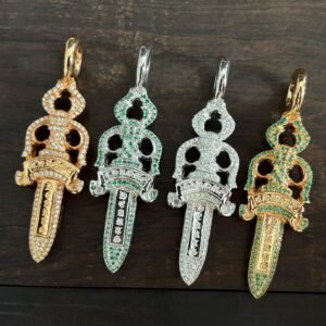 クロハート ゴールドメッキ 白緑 ミディアム ソード