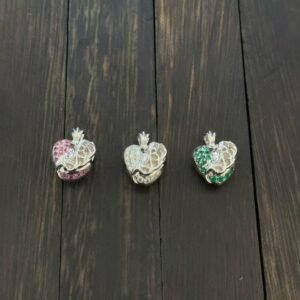 クロムハーツ 18K メッキ ハート ツル ペンダント