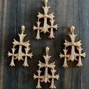 クロムハーツ 22K ゴールドメッキ 三十字架