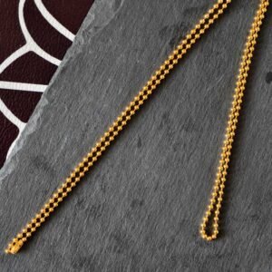 クロムハーツ 925 シルバー ゴールドメッキ ボールチェーン