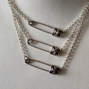 クロムハーツ ピン ストーンレス セットチェーン