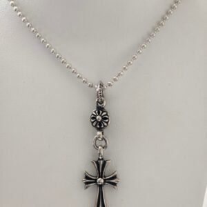クロムハーツ クラシック クロス ビーズ チェーン ネックレス