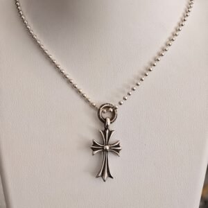 クロムハーツ ストーンインレイ レターリングリング クロス