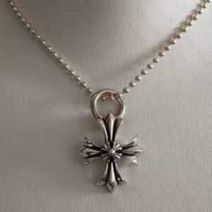 クロムハーツ ダブルレイヤー クロスフラワー ネックレス