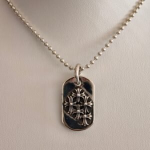 クロムハーツ クロス全面柄 スモールスクエアタグ