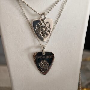 クロムハーツ ソード / クロスフラワー ギタータグ ネックレス