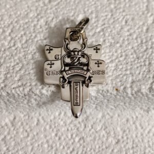 クロムハーツ ヴィンテージ スリーエレメント ネックレス ユニセックス ソード クロス ペンダント