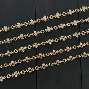 クロムハーツ 925 シルバー 22K ゴールドメッキ Tiny ブレスレット