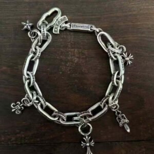 クロムハーツ 925 シルバー ニューモデル PPC アルファベット ブレスレット