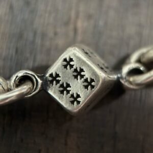 クロムハーツ 925 シルバー ダイス ブレスレット