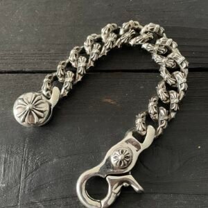 Chrome hearts クロムハーツ フルフラワー ロブスタークラスプ ビッグリンク ブレスレット