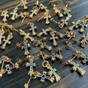 Chrome hearts クロムハーツ 22K マルチカラーダイヤ BBF ピアス