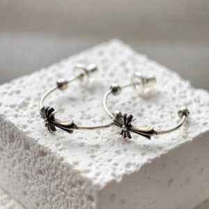 Chrome Hearts クロムハーツ BBY FAT（ベイビーファット） クロス フープピアス