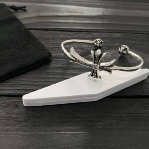 クロムハーツ ペイヴダイヤ クロス バングル