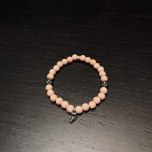 クロムハーツ ピンクシェルビーズ ビーズブレス